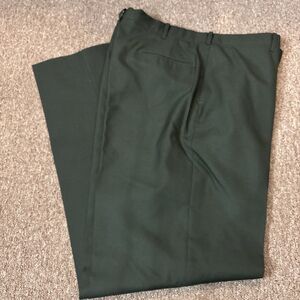 NWT DSCP US Army Serge Green AG-489 Poly Wool Dress Trousers Slacks 40L Unhemmed